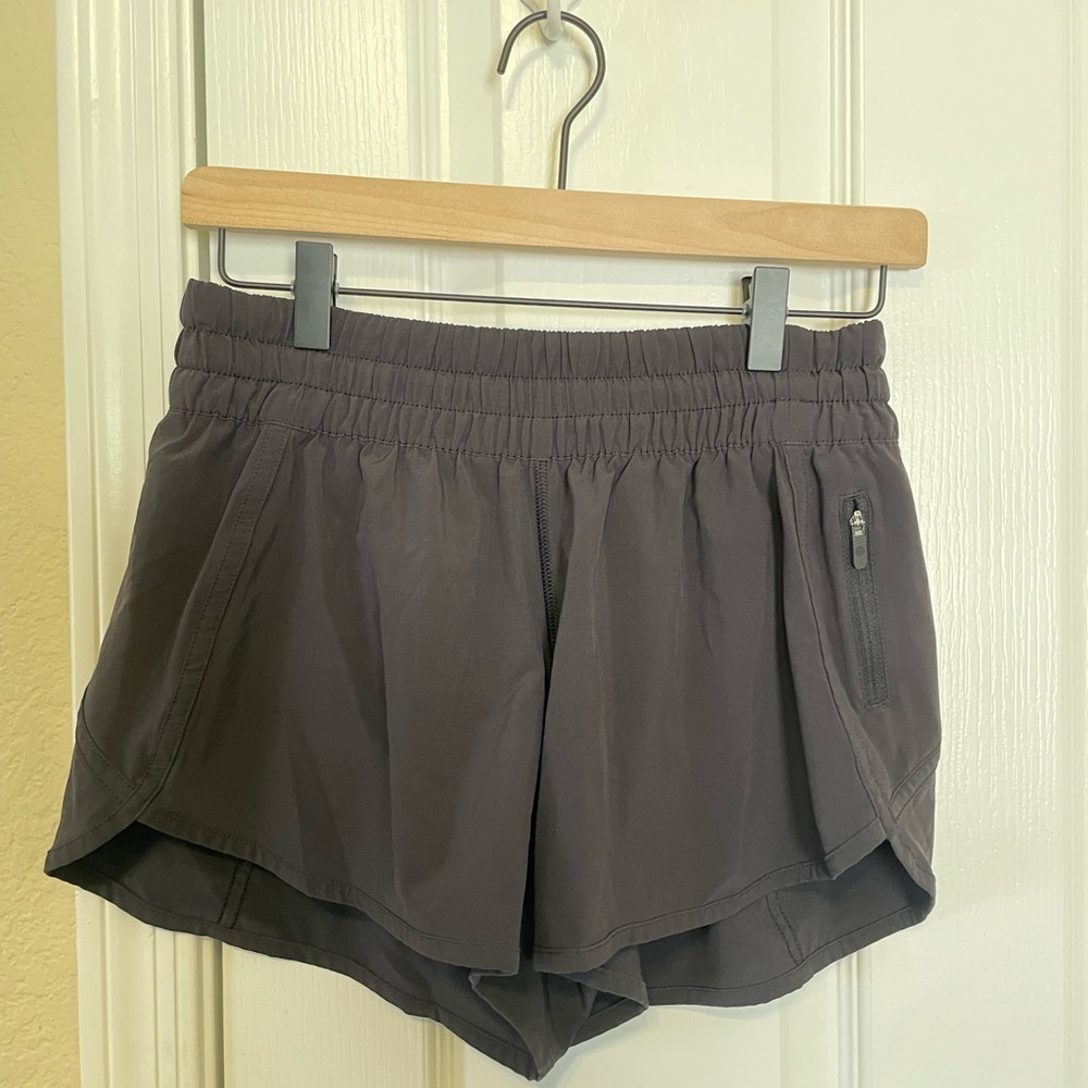 Black Lululemon Tracker Shorts size 8. 4 inch inseam